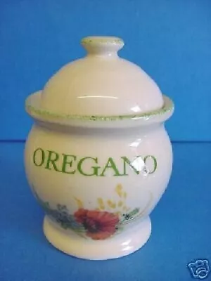 Buy Kernewek Pottery Company Poppy Design Oregano Herb Pot Or Kitchen Storage Jar • 14.99£
