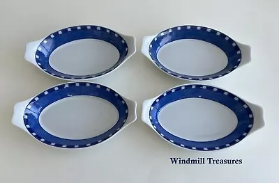 Buy 4 Wedgwood Meridian Blue White Gratin Roasting Dish - Fantastic Condition • 16.99£