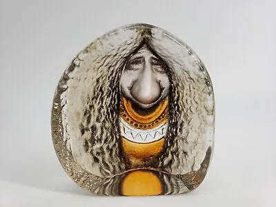 Buy Mats Jonasson Swedish Crystal Paperweight Art Sculpture Viking Troll 3  • 106.11£