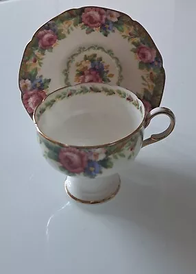 Buy Paragon Double Warrant Tapestry Rose Cup And Saucer • 15£