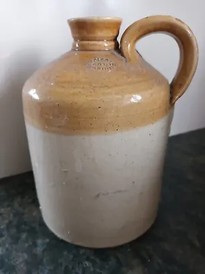 Buy Stoneware Brewery Flagon By Priest Canton Cardiff- 19.5cm High X 13cm Wide - S7 • 5£