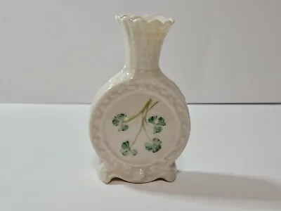 Buy Vintage Belleek Porcelain Shamrock Bottle Bud Vase • 19.21£