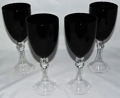 Buy Elegant Dante Black Amethyst Water Goblets (4) • 37.47£