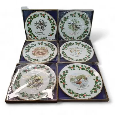Buy Royal Grafton Christmas Plates Years 1976-1981 6pcs Fine English Bone China LotB • 30£