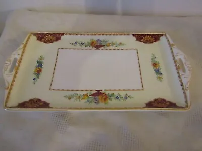 Buy W H Grindley China The Orleans Sandwich Tray Cake Plate Handled 29cm X 14cm • 11.99£