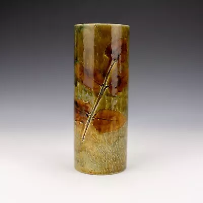 Buy Antique Royal Doulton Stoneware - Natural Foliage Pattern Vase - Art Nouveau • 0.99£