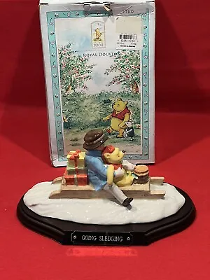 Buy Royal Doulton Going Sledging Winnie The Pooh Figure WP34 Ornament • 35.99£