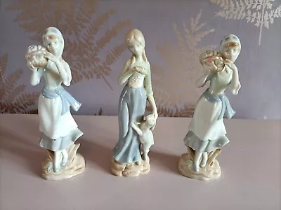 Buy Trio Of Carl Scheidig Porcelain Lady Figurines • 20£