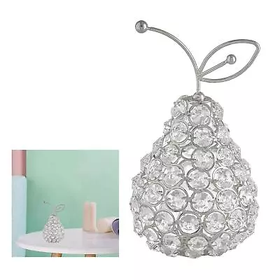 Buy Modern Crystal Rhinestone Fruit Ornaments Figurine Handmade Decor Crafts • 10.82£