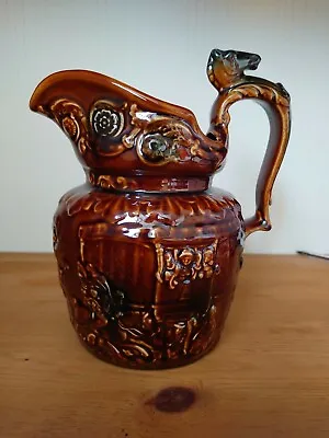 Buy Arthur Wood Brown Pottery Jug / Pitcher With Horse Themed Handle • 14.99£