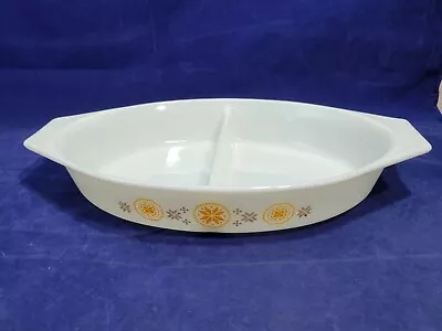 Buy Vintage PYREX Town & Country 1.5 Quart Oval Divided Casserole Dish ~ Beautiful  • 12.05£