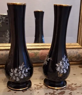 Buy Vintage Prink Nash Pottery Gloucester England Vase X2 Floral. Free Post • 9.99£