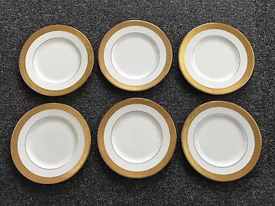 Buy 6 Wedgwood Ascot Pattern Bone China Salad Plates 20cm  In Unused Condition • 200£