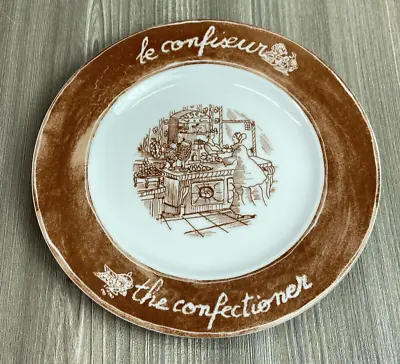 Buy Yves Deshoulieres Porcelaine De Limoges Plate France The Confectioner 7 1/8  • 19.29£