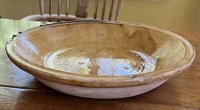Buy French Antique Earthenware Pottery Dish Bowl 14” Diameter • 42.69£