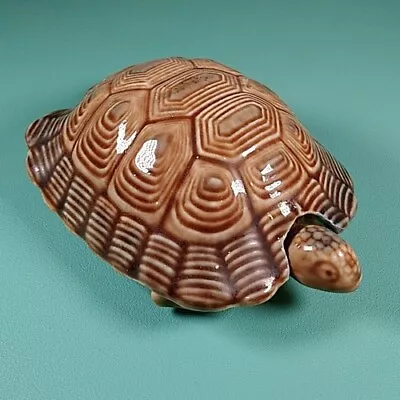 Buy Wade Tortoise Porcelain English Turtle Figurine Trinket Box Lidded 16cm Long • 6£