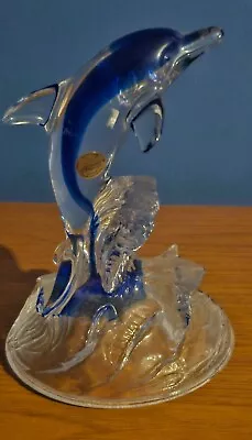 Buy Glass Crystal Dolphin Ornament Lovely Design And Colour • 10£