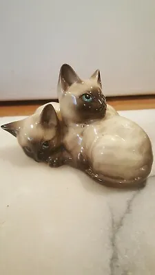 Buy Beswick   Siamese Kittens   (Gloss) 1296 Rare Unboxed Excellent Condition  • 20£
