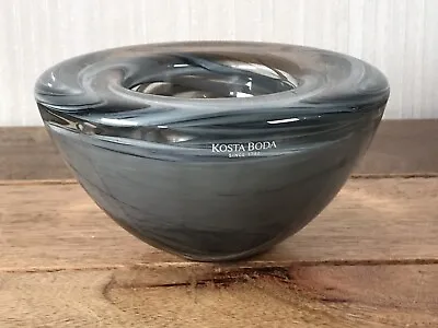 Buy Kosta Boda Art Glass Attol Swirl Bowl 4.5  Dia By Anna Ehrner Sweden • 12.50£