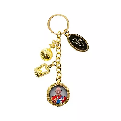 Buy Commemorative King Charles III Coronation Keyring Royal Memorabilia Decoration • 7.99£