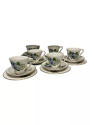 Buy Vintage Queen Anne Bone China 18 Piece Tea Set Floral Pattern 8609 • 51£