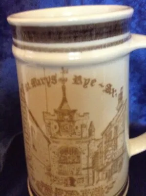 Buy The Monastery Rye Cinque Ports Pottery Ltd Brown & White Tankard Mug • 40£