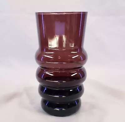 Buy Amethyst Glass Bud Vase Or Drinking Glass 5.25  Tall Purple Drinkware Barware • 8.10£