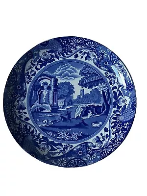 Buy Vintage Copeland Spode Italian Blue Oval Mark Dinner Plate 25cm Decorative • 15£