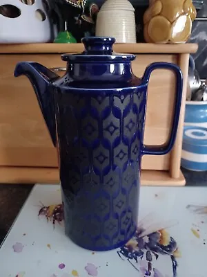 Buy Vintage Hornsea Pottery Blue Heirloom Coffee Pot Rare Colour • 20£