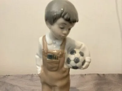 Buy NAO Lladro Daisa 1988 Figurine Of A Boy With A Ball Handmade In Spain • 17.24£