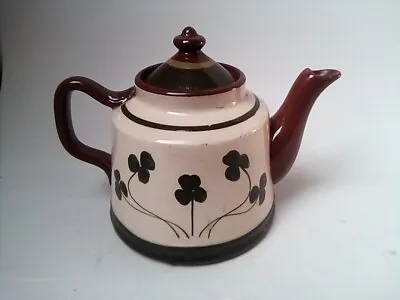Buy Londonderry LONGPARK  Pottery Torquay Tea Pot  Shamrock 12 Cm Irish Interest • 16£