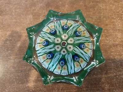 Buy Strathearn Millefiori Style Floral Design Star-shaped Glass Paperweight • 9.99£