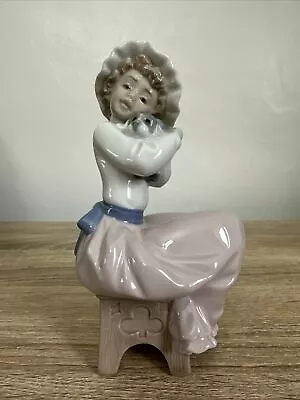 Buy 1987 NAO By LLADRO Daisa Porcelain Young Girl With Puppy Dog Figurine Figure. • 21.99£
