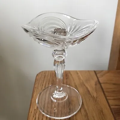 Buy Pretty Glass Candlestick 12.5cms Tall • 2.99£