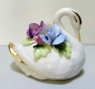 Buy Royal Adderley  Bone China Porcelain Flower Pansy Swan Floral Made In England * • 12.27£
