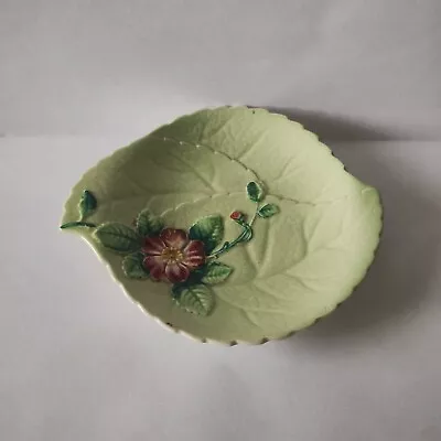 Buy Carlton Ware Green Wild Rose Leaf Dish • 5£