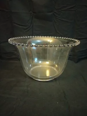 Buy Vintage Imperial Glass Clear Candlewick 5 Quart Punch / Salad / Serving Bowl • 28.81£