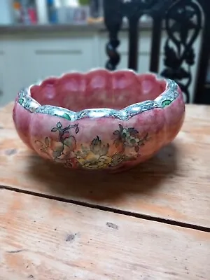 Buy Arthur Wood Pink Lustre Bowl. • 13£