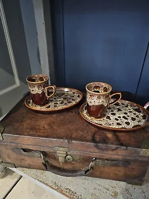 Buy Vintage Pair Mug / Plate Set Fosters Cornish Pottery Snack Tea Sandwich Coffee A • 22£