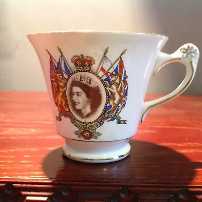 Buy Vintage James Kent Ltd Longton 5098 - Elizabeth II 1953 Coronation China Cup • 14.99£