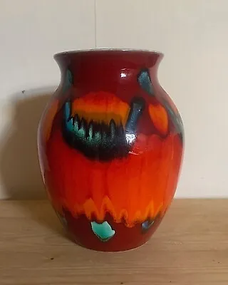 Buy Poole Pottery Volcano Design Vase Height 24cm X Width 17cm • 30£