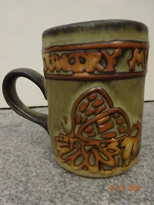 Buy Tremar Pottery Mug Country Butterfly Pattern Excellent Condition • 8.99£