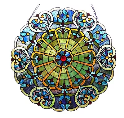 Buy Stained Glass Window Panel Tiffany Style Suncatcher Art Glass ONE THIS PRICE • 172.70£