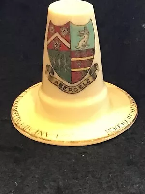 Buy Antique Crestware Ceramic Welsh Hat With Abergele Coat Of Arms.  • 8£