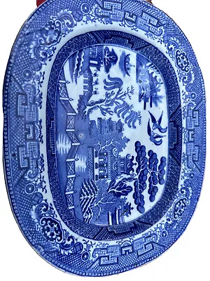 Buy Churchill China Staffordshire England Blue Willow Wall Plate • 0.99£