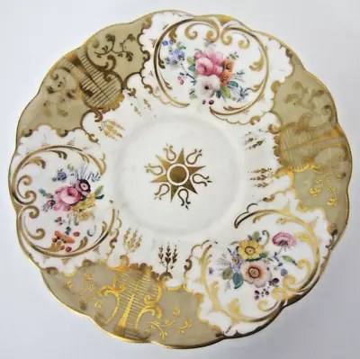Buy Coalport Antique Guilded Floral Dish 5.5  / 14cm Diameter Plate • 9£