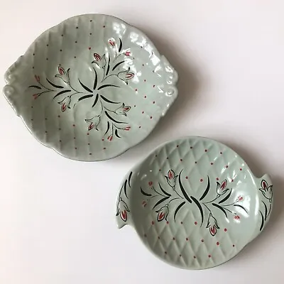 Buy Wade 1950s Dishes Plates Hand Painted 2 Dishes Candy Dish Tinket Dish • 19.99£