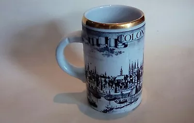 Buy  GERMAN STEIN  BY MK BAVARIA POTTERY  DECORATED WITH B&W OLD COLN Am RHINE SCENE • 4.50£