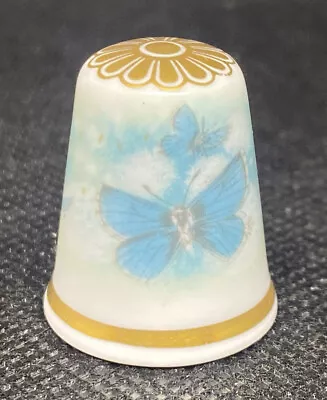 Buy Spode Fine Bone China Blue Butterflies Thimble Collectable • 0.99£