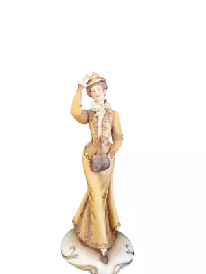 Buy Vintage Capo-Di Monte Lady Figurine 10.5  • 12.99£